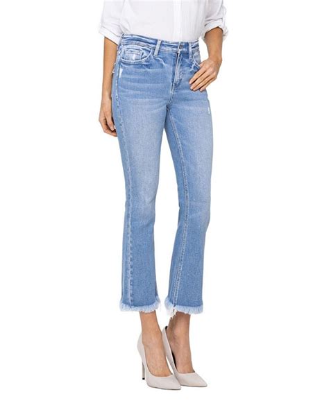 Flying Monkey Womens High Rise Cropped Kick Flare Jeans Macys