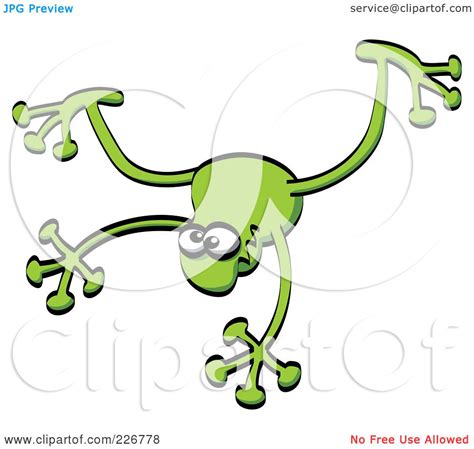 Royalty-Free (RF) Clipart Illustration of a Goofy Green Frog by Zooco ...