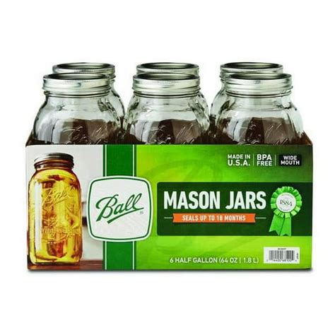 64 Oz Mason Jars