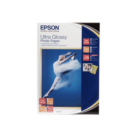EPSON Ultra Glossy Photo Papier, 10x15cm, 50 Blatt, 300g - 1A Shop