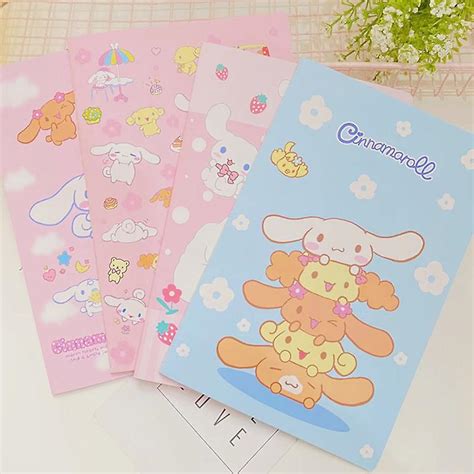 Kawaii Sanriod Notebook Kuromi Moja Mel Dia Cinnamoroll Kreslen Film