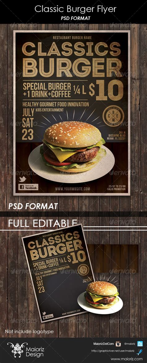 Classic Burger Flyer By Maioriz GraphicRiver