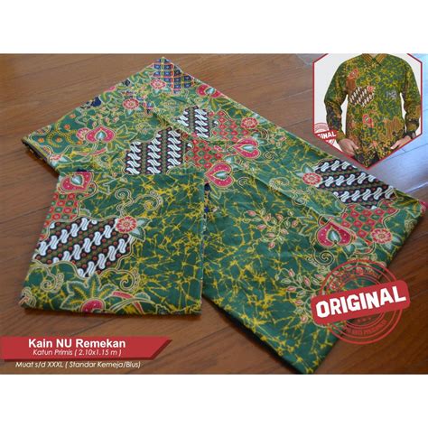 Jual Kain Nu Nahdlatul Ulama Kain Batik Nu Remekan Bahan Batik Nu