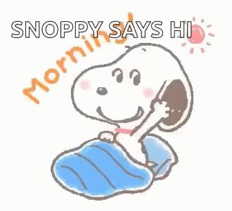 Snoopy Good Morning GIF - Snoopy Good Morning Hi - Discover & Share GIFs