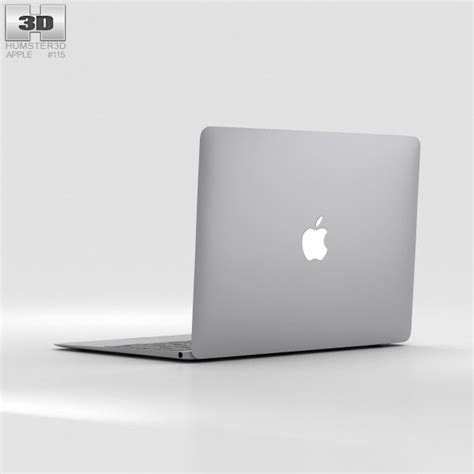 Apple MacBook Space Gray 3D model - Download Laptop on 3DModels.org