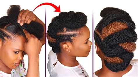 Diy Natural Hairstyle Tutorial Amazing Tuck Roll And Pin Natural