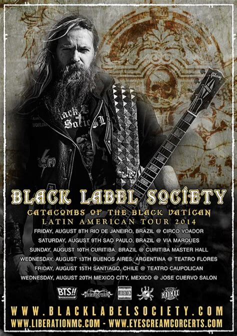 Black Label Society Tour - 20/08/2014 - Mexico City - José Cuervo Salón ...