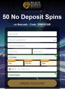 Black Lotus No Deposit Bonus Code 50 Free Spins Jun 2026