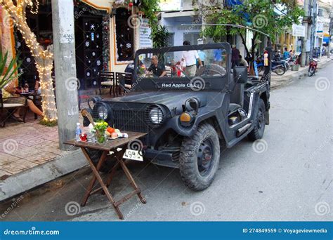 Vintage US Military Jeep Vietnam Editorial Stock Image - Image of ...