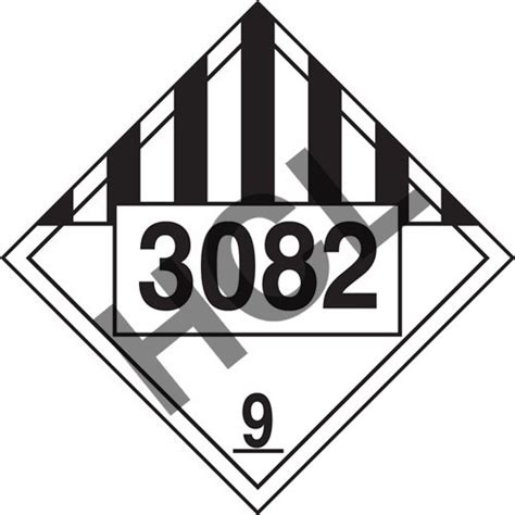 HazMat DOT Placard - Dangerous Goods (3082) | HCL Labels