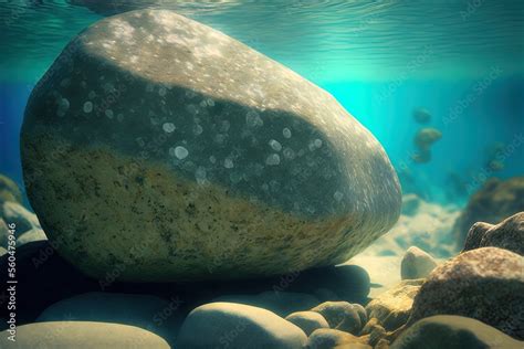 undersea sea stone closeup. Generative AI Stock Illustration | Adobe Stock