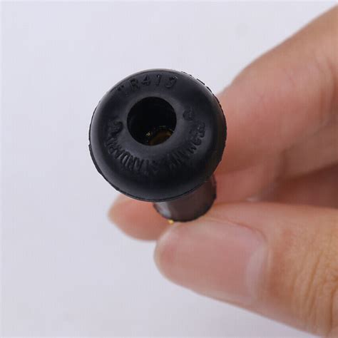 X Black Tire Valve Stems Tr Snap In Car Auto Short Rubber