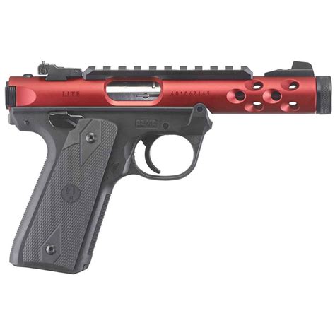 Ruger Mark Iv 2245 Lite 22 Long Rifle 44in Red Pistol 101 Rounds Sportsmans Warehouse