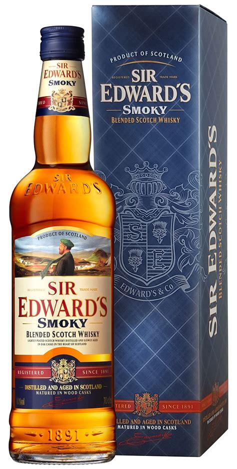 Sir Edwards Smoky Blended Scotch Whisky D Rkov Balen