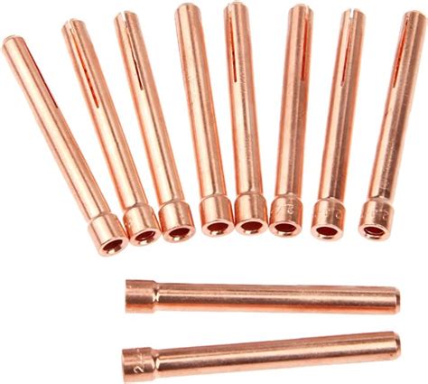 10pcs 3 32 10N24 2 4mm TIG Collet Tips For WP17 18 26 TIG Welding