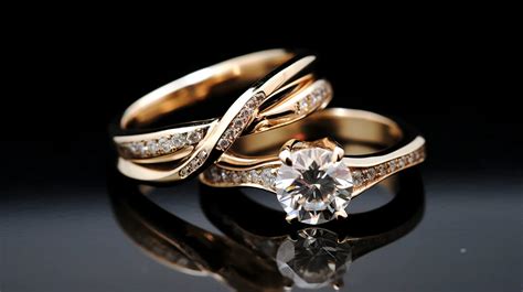 14K Yellow gold halo heart cz engagement ring - Unique Wedding Rings