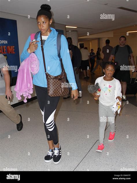 Candace Parker Arrives At Los Angeles International Lax Airport With