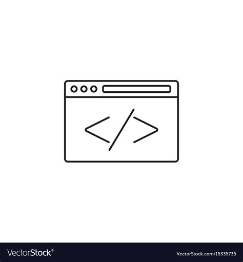 Custom Coding Icon Programming Symbol Royalty Free Vector