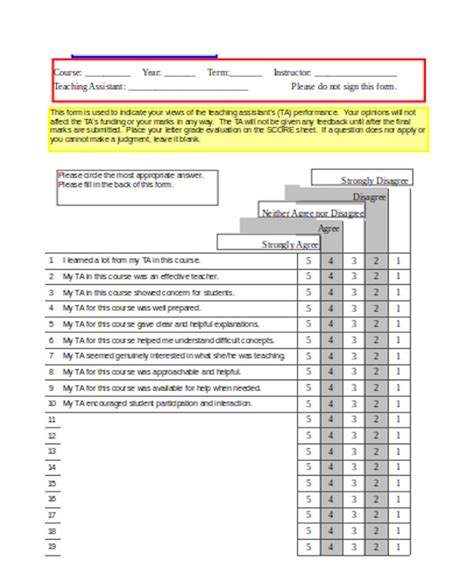 FREE 10+ Sample Teacher Feedback Forms in PDF | Excel | Word