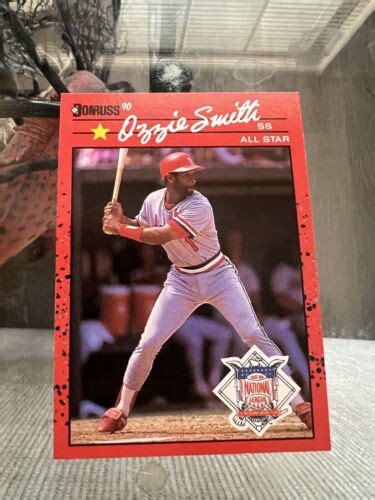 Rare Donruss 1990 Ozzie Smith All Star Error Baseball Card No Dot