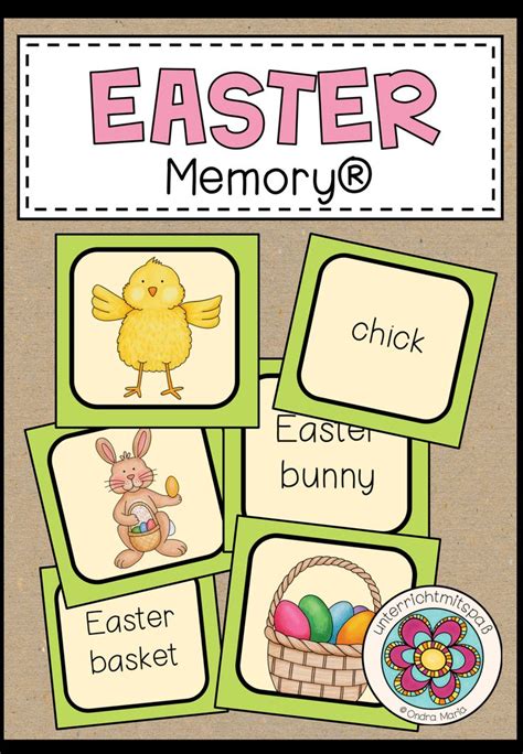 Easter Matching Pairs Unterrichtsmaterial In Den F Chern Englisch