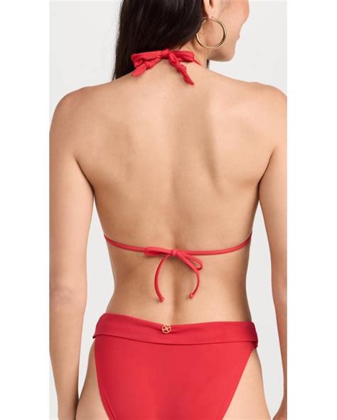 Vix Vix Swiwear Solid Bia Tube Bikini Top In Red Lyst