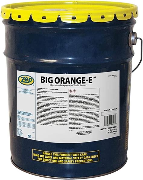 Zep Big Orange E Heavy Duty Citrus Degreaser Liquid 5