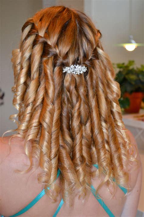 Waterfall Braid And Curls For My Prom Braids With Curls Hair Styles Womens Hairstyles