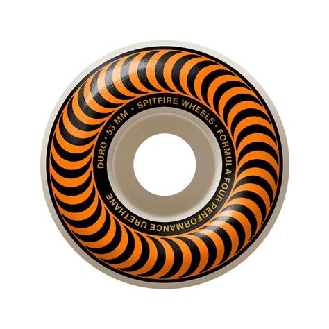 Spitfire Wheels F4 99d Classic Swirl 53mm Orange Set Of 4 50 50