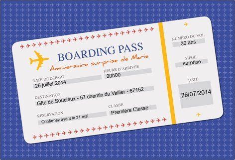 Free Boarding Pass Template Word - busybela