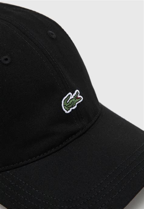 Boné Lacoste Logo Bordado Preto Compre Agora Kanui Brasil