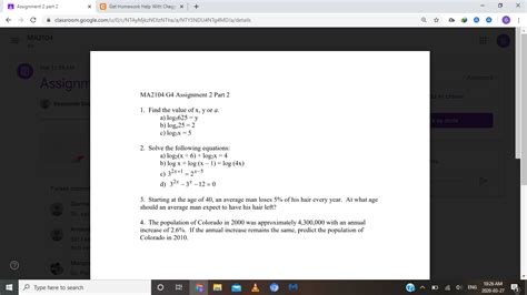 Solved Assignment Part X C Get Homework Help With Chegg Chegg