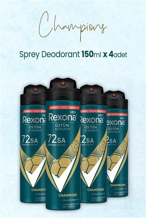 Rexona Men Sprey Deodorant Champions 150 ml x 4 Adet Fiyatı Yorumları