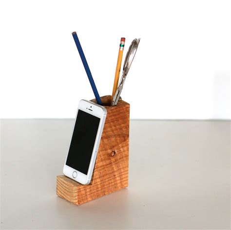 Desktop Phone Stand/Pencil Holder Phone Holder Desktop | Etsy