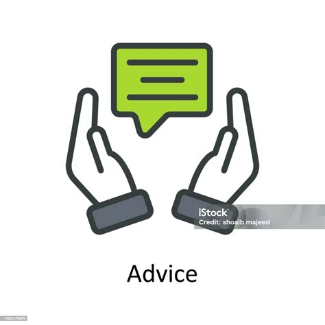 advice vector fill outline icons simple stock illustration stock stock