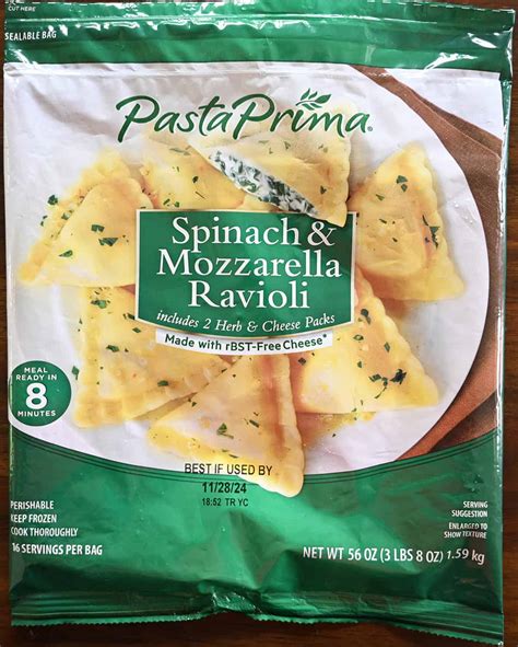 Costco Pasta Prima Spinach Mozzarella Ravioli Review Costcuisine