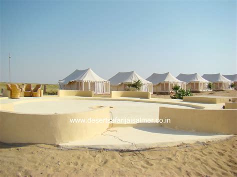 Day View of Dancing Arena of Desert Safari Jaisalmer Camp.... Sam ...