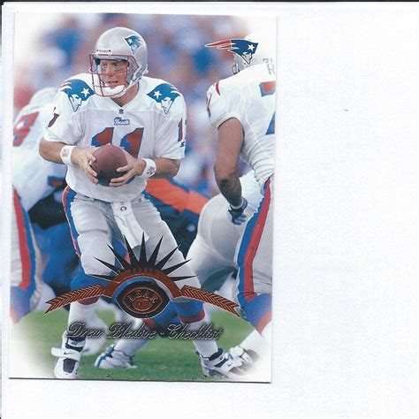 1997 Drew Bledsoe Checklist Donruss Leaf Card New England Patriots EBay