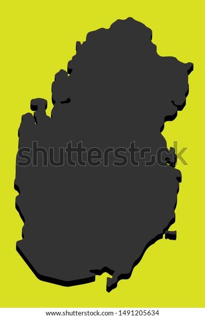 Qatar Map 3d Vector Illustration Stock Vector (Royalty Free) 1491205634 | Shutterstock