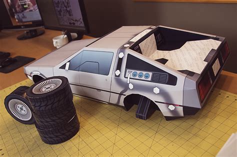 Delorean Bttf Inspired Papercraft Behance