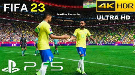 Fifa23 Brasil Vs Alemanha Em 4k Hdr No Ps5 Semifinal Copa Do Mundo 2022 Gameplay Youtube