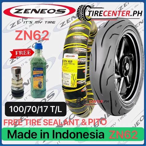 Zeneos Zn Motorcycle Free Tire Sealant Pito Tire Gulong Tubeless