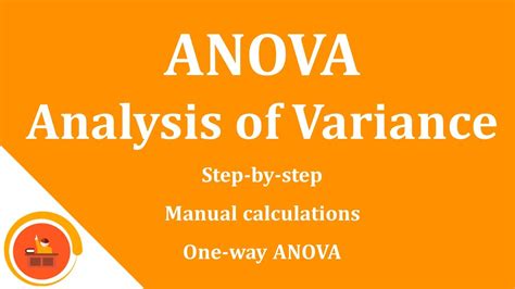 Analysis Of Variance Anova Step By Step Onewayanova Youtube