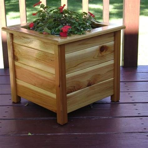 Hand Made Planter Box Cedar Outdoor By Jm Wood