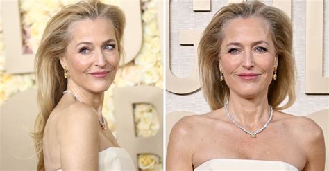 Gillian Anderson Stuns Fans With Her Vagina Dress At The Golden