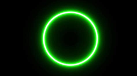 Neon Circle Green Stock Video Footage for Free Download