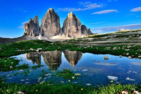 Sommerwanderung Drei Zinnen Blick Landro Drei Zinnen Hütte