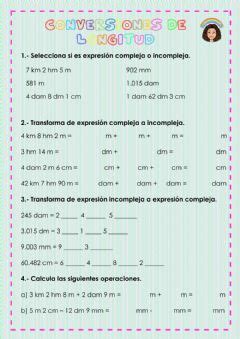 Conversiones De Longitud Idioma Espa Ol O Castellano Curso Nivel