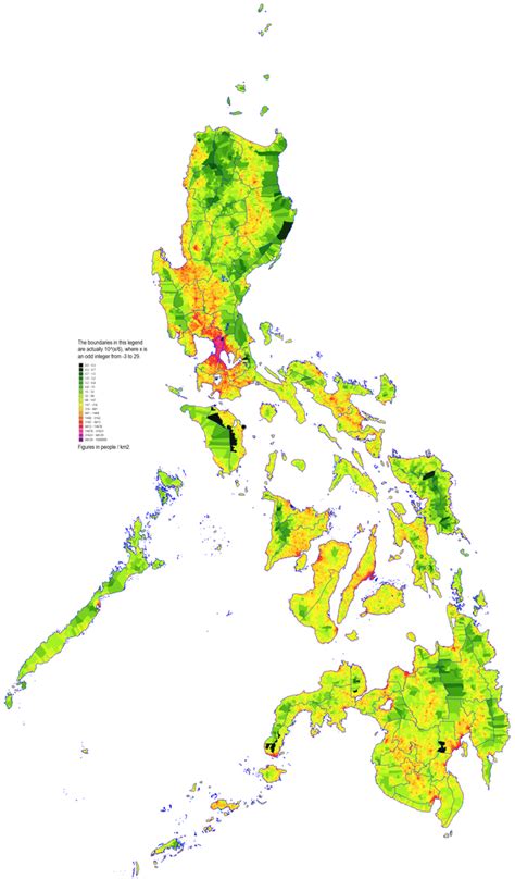 Population density of the Philippines per barangay, 2020 : r/Philippines