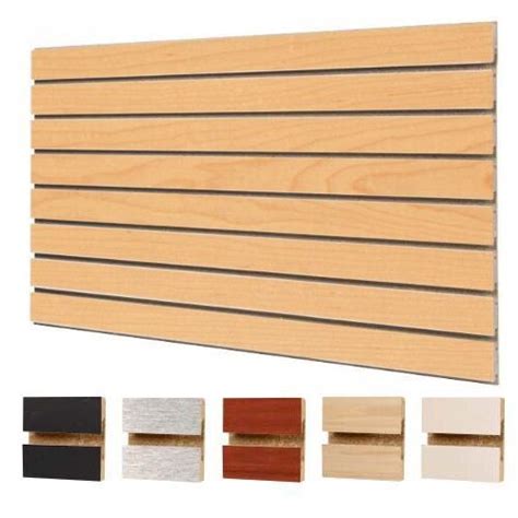 X Slatwall Panel Pack Of Maple Store Displays